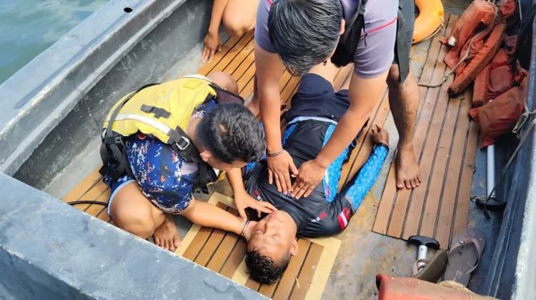 Ditpolairud Polda NTB Gelar Latihan SAR di Pantai Cemara