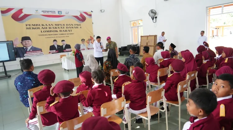 Menko Polkam RI kunjungi Sekolah Rakyat Dasar 4 Kabupaten Lombok Barat