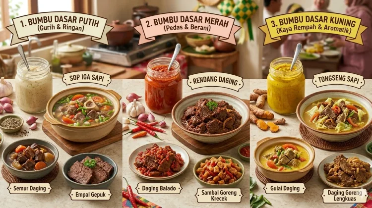 Hemat Waktu! Kuasai 3 Bumbu Dasar Ini untuk Aneka Olahan Daging