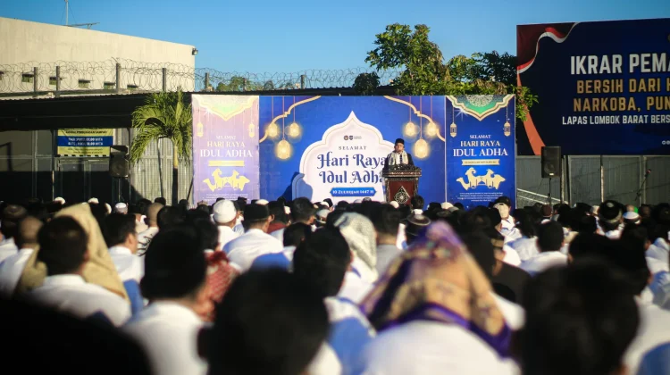 Idul Adha Jadi Momentum Perubahan Diri Warga Binaan Lombok Barat