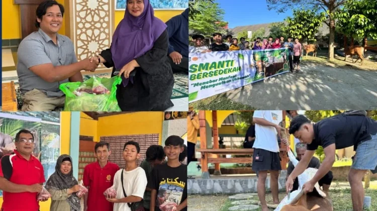 Semangat Berbagi Iduladha, SMAN 3 Mataram Salurkan 300 Paket Daging Qurban