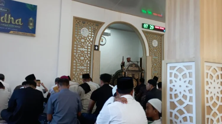 Khutbah Idul Adha di Polres Lombok Utara Ingatkan Bahaya Ego dan Cinta Dunia
