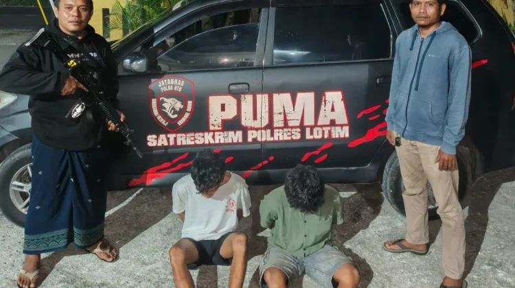 URC Polres Lombok Timur Amankan Dua Pelaku Begal di Sakra Barat