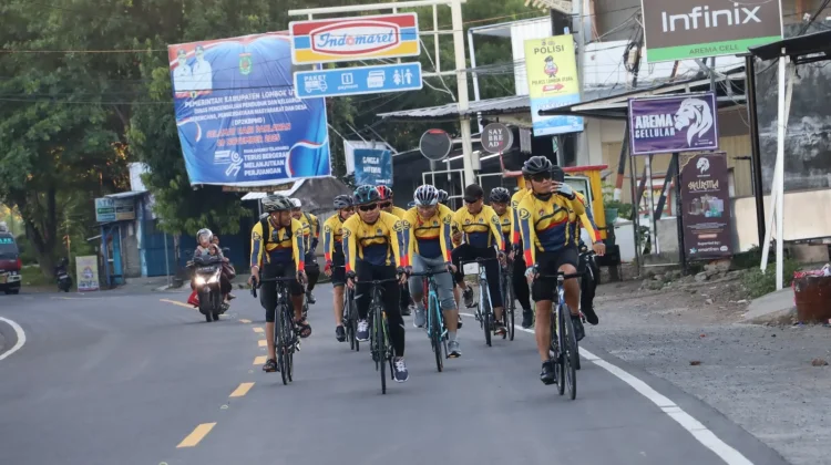 Gowes Kamtibmas Jadi Media Sosialisasi Pencegahan Penyakit Sosial di KLU