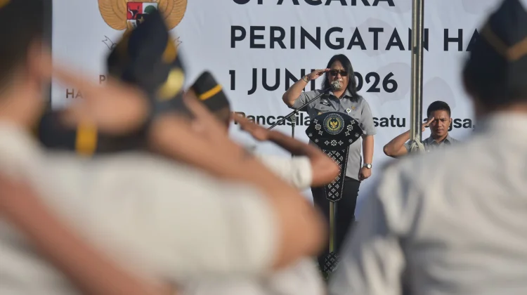 Kanwil Kemenkum NTB Laksanakan Upacara Peringatan Hari Lahir Pancasila
