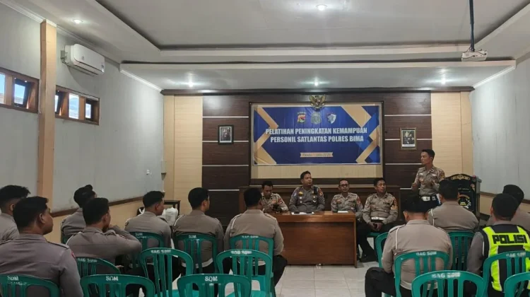 Satlantas Polres Bima Tingkatkan Kapasitas Anggota Demi Pelayanan Publik