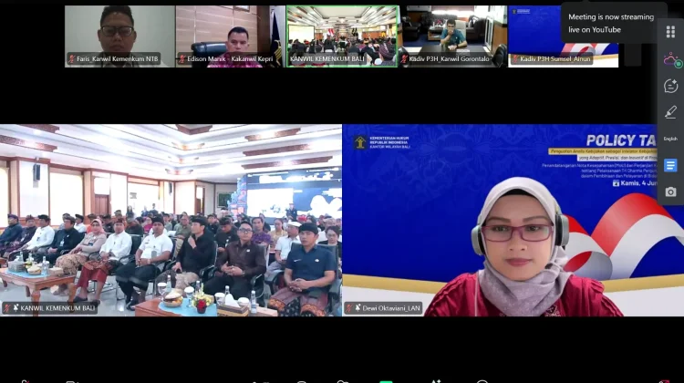 Penguatan Analis Kebijakan Daerah, Kemenkum NTB Ikuti Forum Strategis Policy Talk
