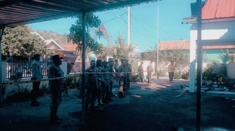 Polres Bima Dalami Penyebab Kebakaran Kantor Desa Sampungu