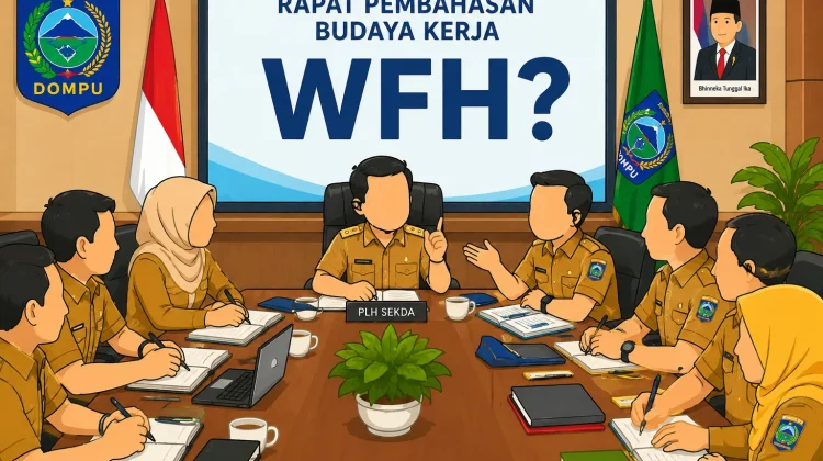 Pemkab Dompu Mulai Bahas WFH setelah Teguran Mendagri?