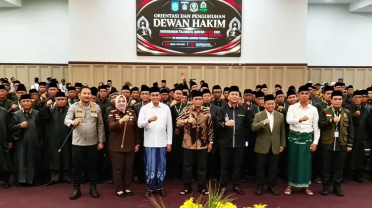 Kukuhkan Dewan Hakim MTQ XXXI, Iqbal Tekankan Integritas dan Kejujuran