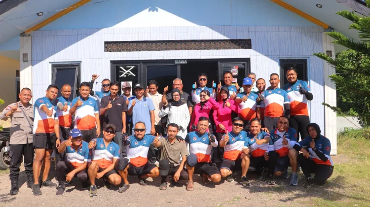 Desa Samaguna Jadi Titik ke-41 Gowes Kamtibmas Kapolres Lombok Utara