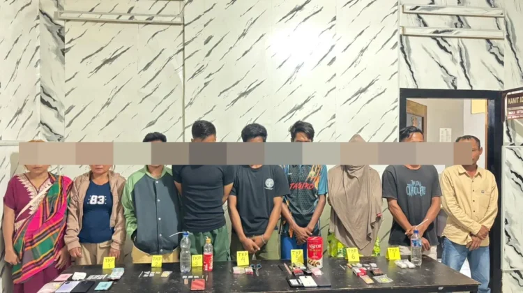 Polres Bima Kota Amankan  Sembilan Terduga Pelaku Narkoba