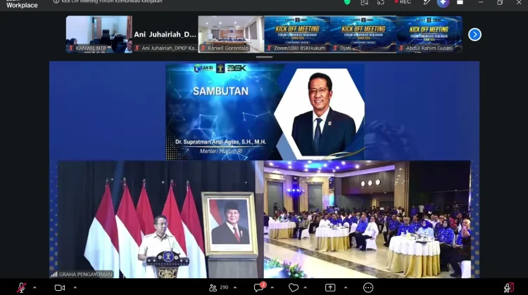 Kanwil Kemenkum NTB Hadiri Kick Off Meeting FKK 2026 oleh BSK Hukum