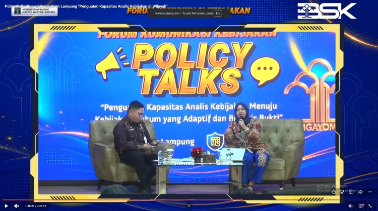 Kemenkum NTB Ikuti Policy Talks Penguatan Kompetensi Analis Kebijakan