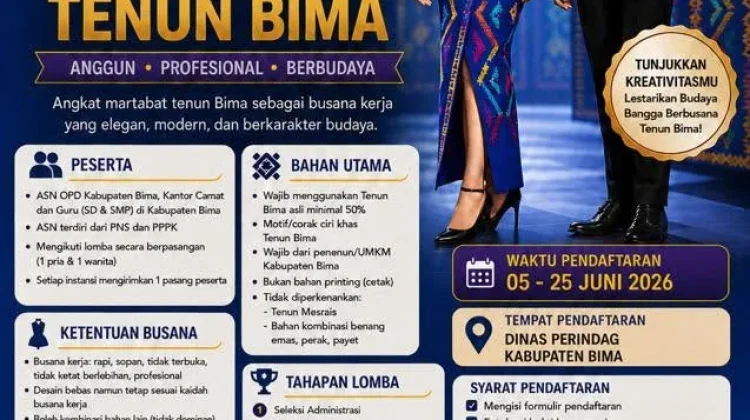 Hari Jadi Bima, ASN Diajak Tampil Elegan lewat Lomba Fashion Show Tenun Bima