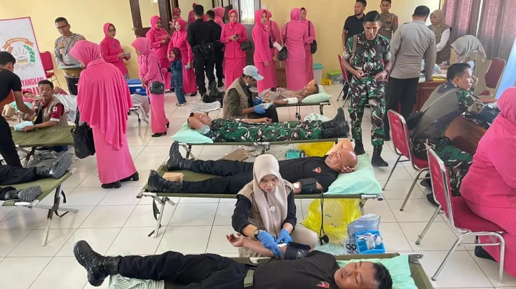 Sambut Hari Bhayangkara, Brimob NTB Gelar Donor Darah