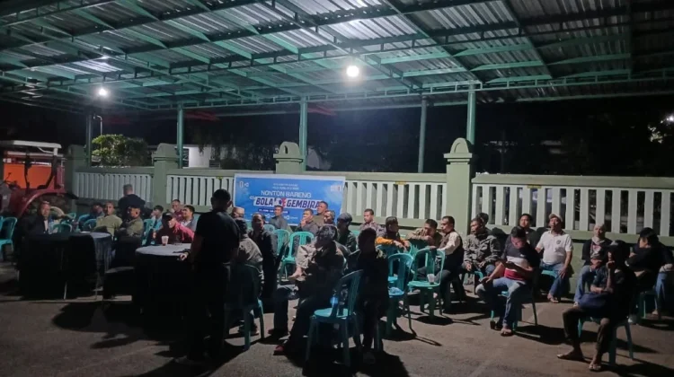 Nobar Piala Dunia di Makodim Hadirkan Manfaat Ganda