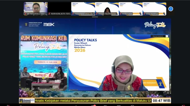 Kemenkum NTB Ikuti Policy Talks, Dorong Penguatan Kebijakan Berbasis Evidence