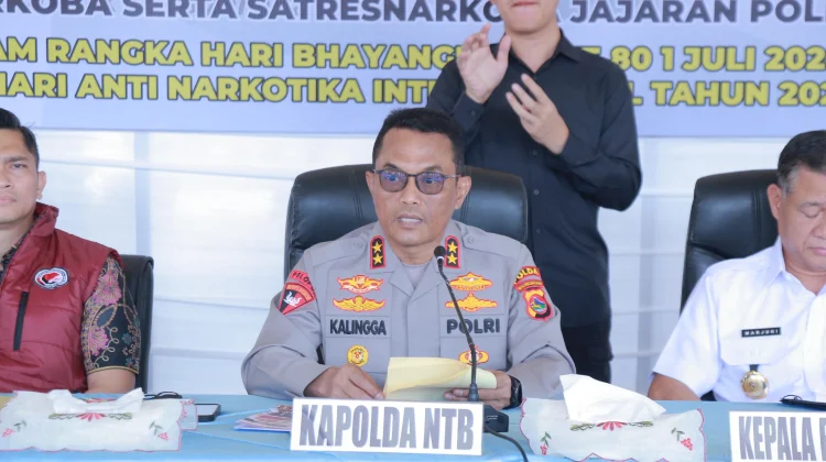 Ungkap 442 Kasus Narkoba, Kapolda NTB Gaungkan “War On Drugs”
