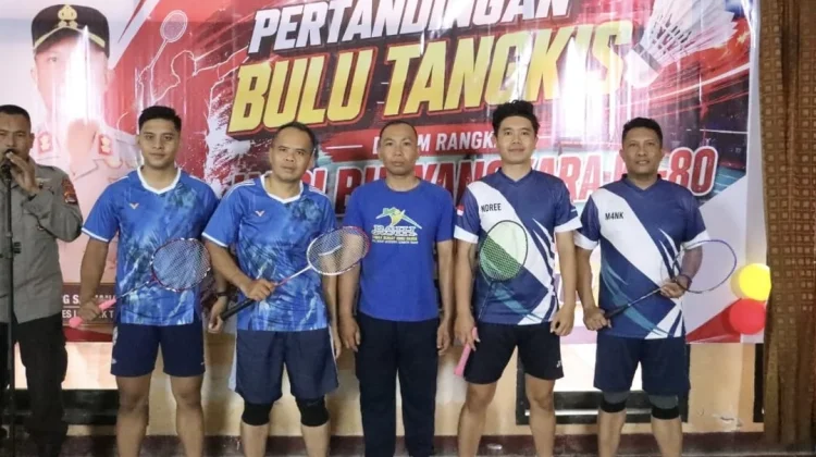 Sambut HUT Bhayangkara ke-80, Polres Lombok Timur Gelar Turnamen Badminton