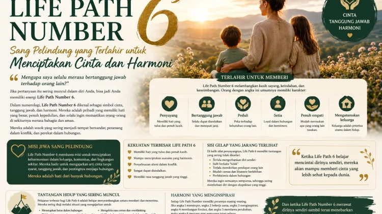 Life Path Number 6: Sang Pelindung yang Terlahir Menciptakan Cinta dan Harmoni