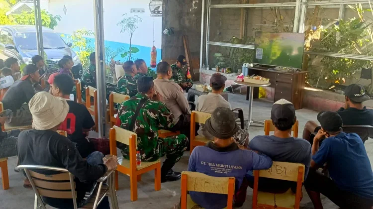 Koramil Janapria Gelar Nobar Piala Dunia Bersama Warga
