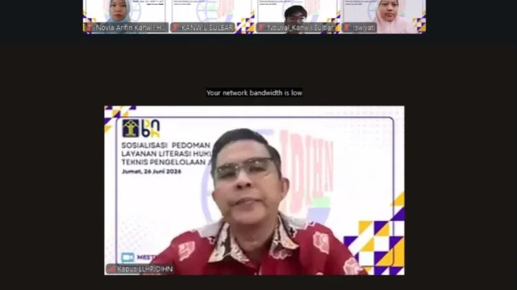 Perkuat JDIH, Kemenkum NTB Ikuti Sosialisasi BPHN