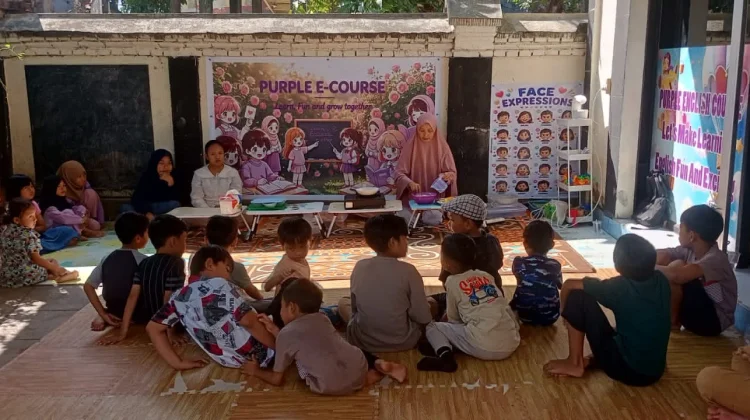 "Kegiatan Seru Selama Liburan Sekolah Bersama Purple  English Course Class"