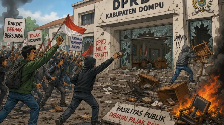 Pergeseran Arah Aksi Mahasiswa di Dompu, Dari Perjuangan Aspirasi ke Anarkisme?