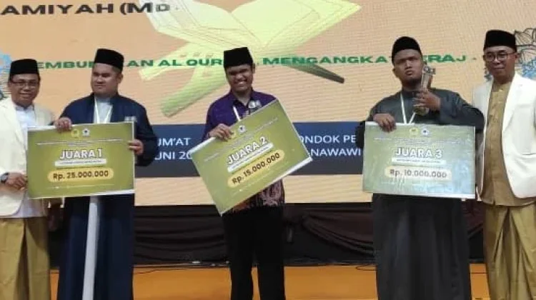 Ahmad Sunanul Huda Raih Juara 1 Murotal Netra Putra di Ajang Nasional MDI