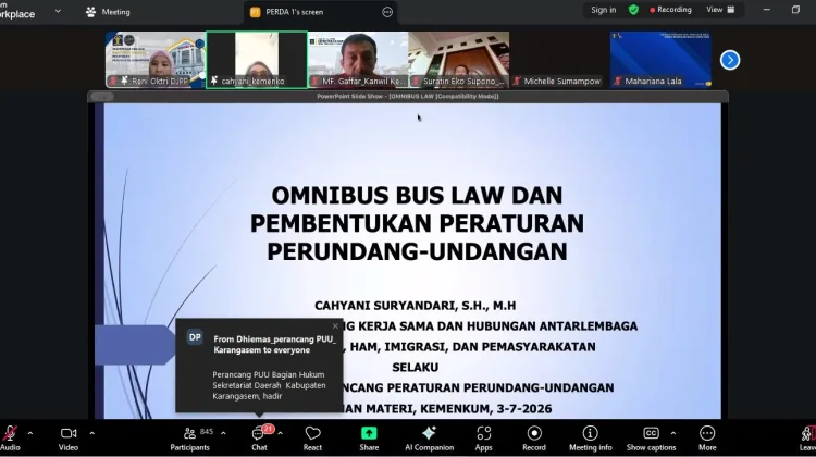 Kanwil Kemenkum NTB Perdalam Metode Omnibus untuk Tingkatkan Kualitas Regulasi