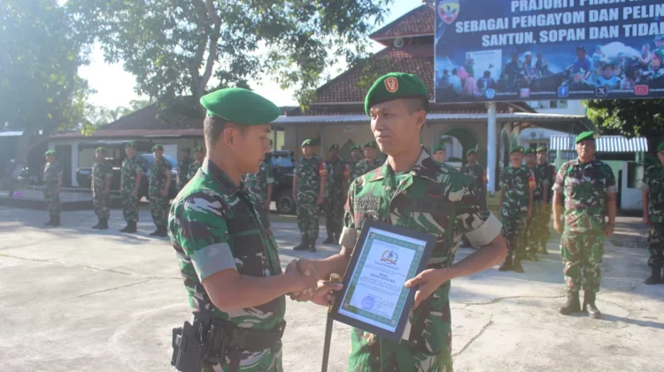 Kodim Loteng Gelar Korps Raport Pindah Satuan