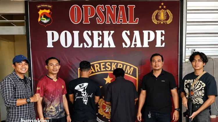 Pelaku Pencurian Ako Perahu Motor Diamankan Polsek Sape