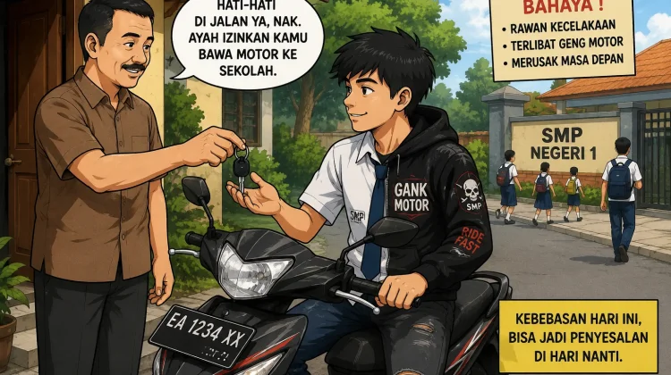 Praktisi Nilai Kebebasan Anak Bawa Motor Picu Risiko Geng dan Kecelakaan