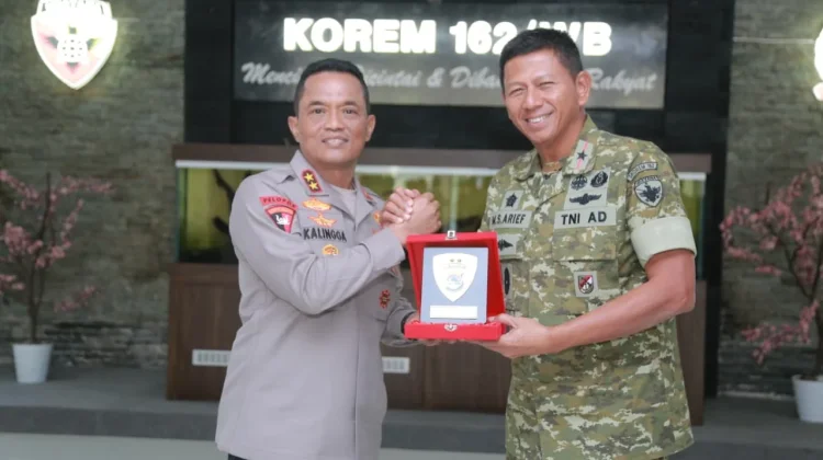 Perkuat Soliditas TNI-Polri, Kapolda NTB Audiensi dengan Danrem 162/WB