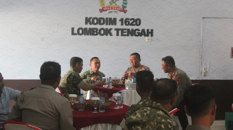 TNI-Polri Lombok Tengah Bahas Kondusivitas Daerah