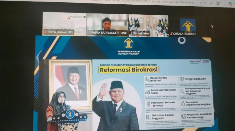 Perkuat Layanan Publik, Kemenkum NTB Ikuti Forum Tata Kelola Kinerja Organisasi