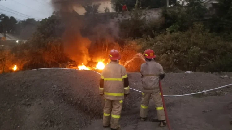 Lahan Terbakar di Anjani, Damkarmat Lotim Cegah Api Merembet ke Permukiman