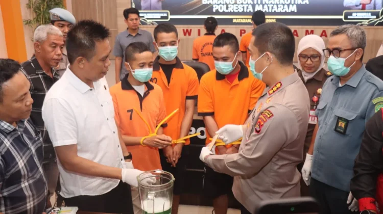Polisi Bongkar Empat Kasus Narkoba Juli 2026, Ratusan Ekstasi Diamankan di Ampenan