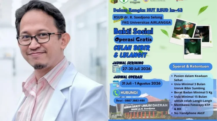 Operasi Gratis Celah Bibir Warnai Peringatan HUT RSUD Soedjono Selong