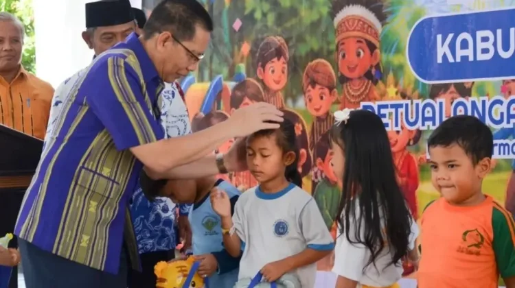 Wabup Lotim Dorong Budaya Literasi Melalui Peringatan Hari Anak Nasional
