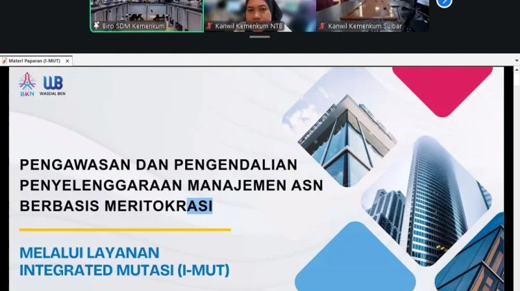 Ikuti Sosialisasi Aplikasi I-Mut, Kemenkum NTB Dorong Optimalisasi Manajem