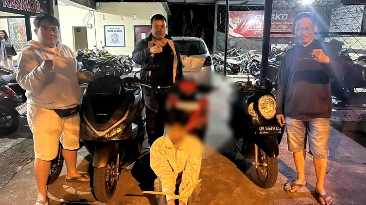 Polsek Mataram Ringkus Pencuri Motor PCX Mahasiswi di Parkiran Kafe