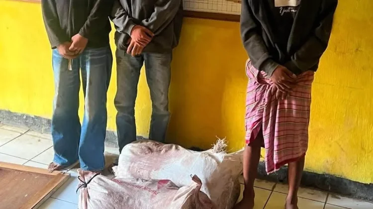 Gercep, Polisi Tangkap Tangan Pelaku Bawa Daging Sapi Curian