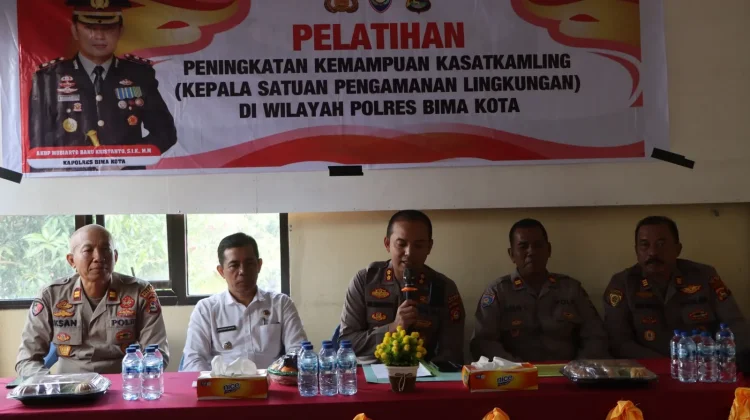 Polres Bima Kota Tingkatkan Kapasitas Kasatkamling Melalui Pelatihan