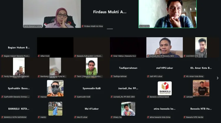 Bawaslu NTB Perkuat Kapasitas Jajaran Terkait Pengawasan Dana Kampanye