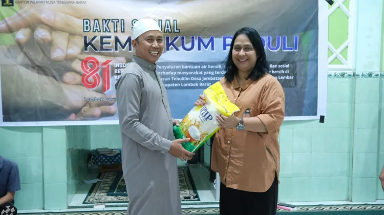 Kanwil Kemenkum NTB Salurkan Bansos untuk Anak Panti Asuhan Al Hidayah Mataram