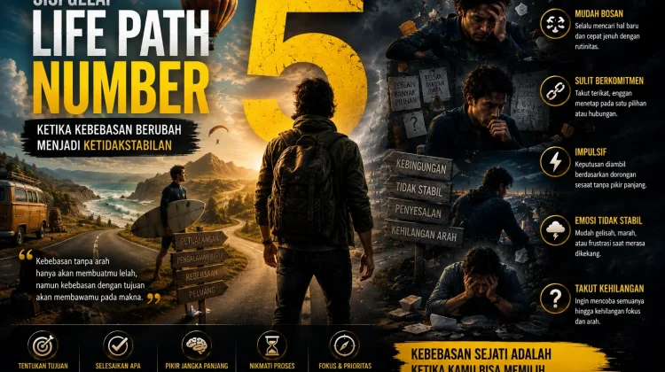 Sisi Gelap Life Path Number 5: ketika Kebebasan Berubah Menjadi Ketidakstabilan