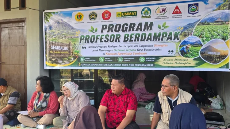 Profesor Berdampak Perkuat Kolaborasi Bangun Pertanian Sembalun Berkelanjutan