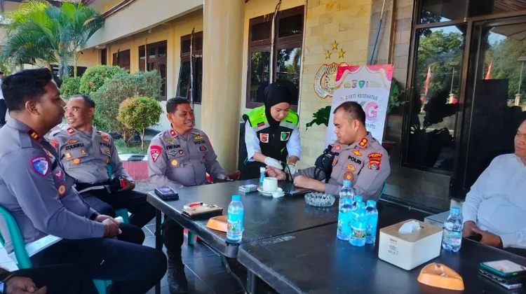 sebelum Bertugas, PJU Polres Bima Jalani Cek Kesehatan